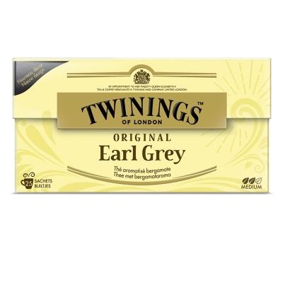 Twinings Earl grey envelop zwart 25 Zakjes