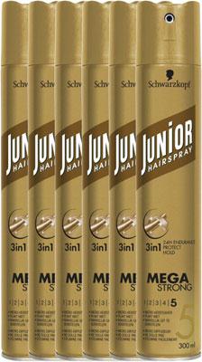 Schwarzkopf Junior Mega Strong Hairspray 5 - Voordeelverpakking 6x300ml