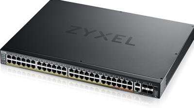 Zyxel 48-port GbE L3 Access PoE+ Switch with 6 10G Uplink (960 W) (XGS2220-54FP)