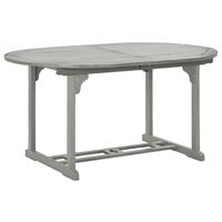 Tuintafel 200x100x74 cm massief acaciahout grijs - thumbnail