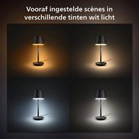 Philips Hue Hue White & Col. Amb. Go 8719514404595 Tafellamp met accu LED 6.2 W Zwart - thumbnail