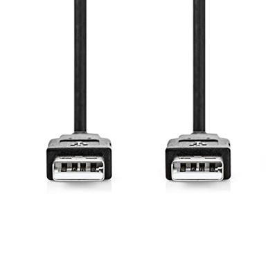 Nedis USB-Kabel | USB-A Male | USB-A Male | 480 Mbps | 2 m | 1 stuks - CCGB60000BK20 CCGB60000BK20