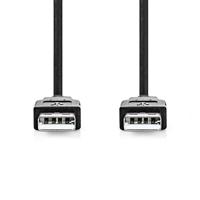 Nedis USB-Kabel | USB-A Male | USB-A Male | 480 Mbps | 2 m | 1 stuks - CCGB60000BK20 CCGB60000BK20 - thumbnail