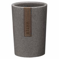 Tandenborstelbeker vrijstaand Sealskin Pierra polyresin Grijs - thumbnail