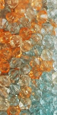 Merkloos Acrylic diamond beads 4mm 17g assorti