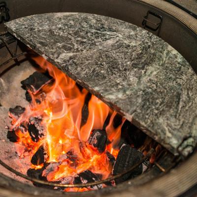 Kamado Joe Halfrond Spekstenen Plaat - Big Joe speksteen