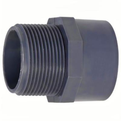 PVC puntstuk met buitendraad - 32 mm x 1 1/4" - 16 ato