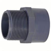 PVC puntstuk met buitendraad - 32 mm x 1 1/4" - 16 ato - thumbnail