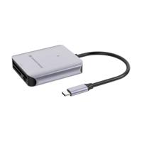 Conceptronic BIAN09G geheugenkaartlezer USB 3.2 Gen 2 Type-C Grijs - thumbnail