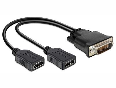 Delock 65280 Adapter DMS-59 male > 2 x HDMI female 20cm Delock 65280 Adapter DMS-59 male > 2 x HDMI female 20cm