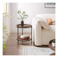 Artistiq Bijzettafel 'Sylver' 44cm, kleur Walnoot - thumbnail