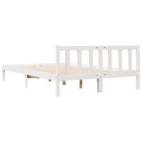 Bedframe extra lang zonder matras grenenhout wit 160x210 cm - thumbnail