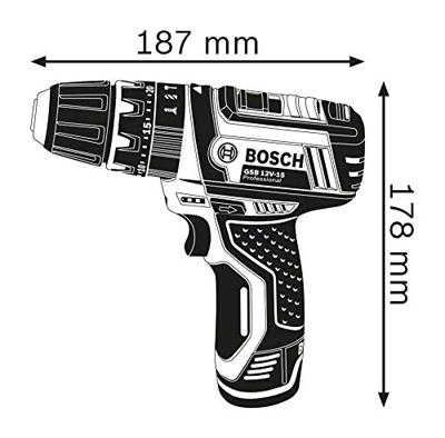 Bosch Blauw GSB 12V-15 Solo Klopboormachine | zonder accu&apos;s en lader - 06019B6901 - thumbnail