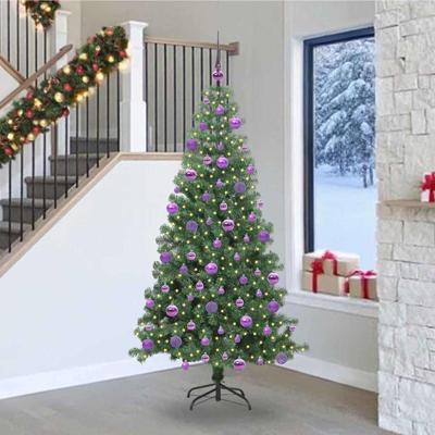 VidaXL Kerstboom met 300 led met standaard groen 240 cm pvc