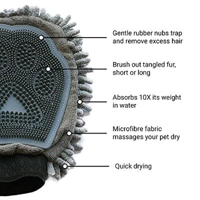 Washandje Dog Gone Smart Grijs (25 x 18 cm) Washandje Dog Gone Smart Grijs (25 x 18 cm)