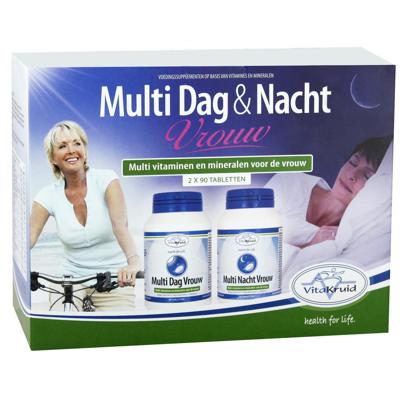 Vitakruid Multi Dag & Nacht Vrouw 100% Vegan 2 x 90