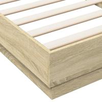 Bedframe zonder matras hout sonoma eikenkleurig 100x200 cm - thumbnail