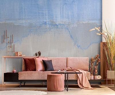 Livingwalls The Wall II - Blauw - Aquarel - 392331