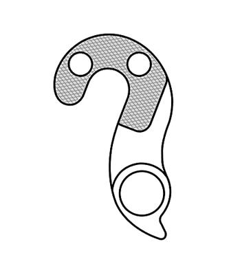 Union derailleurpad gh-135 met schroefset m4x0.7
