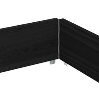 VidaXL Palletopzetrand 150x100 cm massief grenenhout zwart - thumbnail