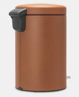 Brabantia Newicon Pedaalemmer 12 Liter Met Kunststof Binnenemmer - Mineral Cinnamon - thumbnail