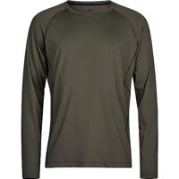 Tee Jays TJ7022 Long Sleeve CoolDry Tee - Black Melange - M - thumbnail