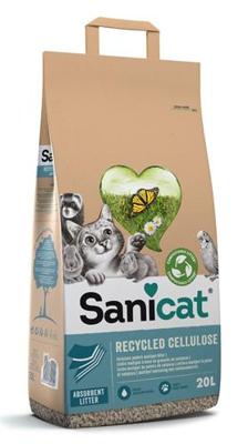Sanicat Recycled Cellulose kattenbakvulling 20 liter