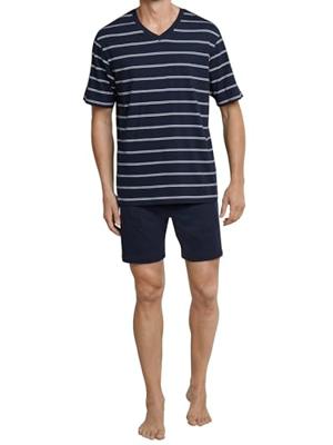 Schiesser Schiesser Pyjama Short 159621 darkblue 56/XXL