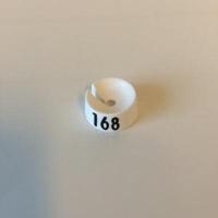 MB wit/zwart 168 voor op kledinghanger - thumbnail