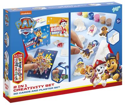 Totum paw patrol knutselset, 2in1