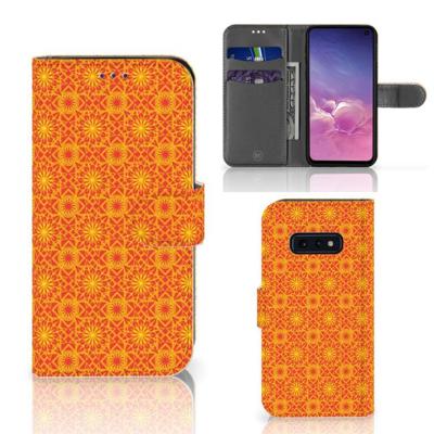 Samsung Galaxy S10e | Telefoon Hoesje | Batik Oranje Samsung Galaxy S10e | Telefoon Hoesje | Batik Oranje