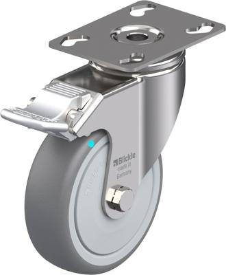 Blickle LKPXA-TPA 101KFD-FI Zwenkwiel met rem Wieldiameter: 100 mm Draagvermogen (max.): 110 kg 1 stuk(s)