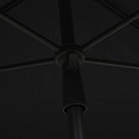 VidaXL Parasol met paal 210x140 cm zwart - thumbnail