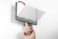 Durable Deur-/infobord | B149xH52,5 mm | controlevenster acrylglas | achterdeel ABS grafiet | 1 stuk - 486037 486037 - thumbnail