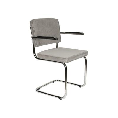 Zuiver Ridge Rib armstoel Cool Grey