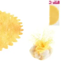 Geschenkverpakking tule geel 24 cm 6 stuks | 24 stuks - thumbnail