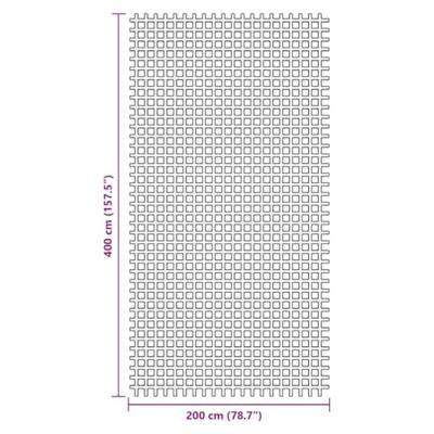 VidaXL Tenttapijt 4x2 m antracietkleurig