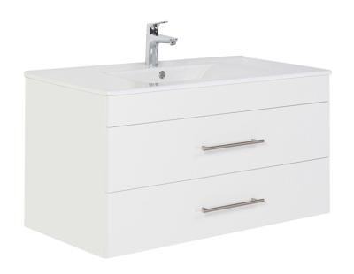 Saniclear Speed badmeubel 100cm 1 kraangat mat wit