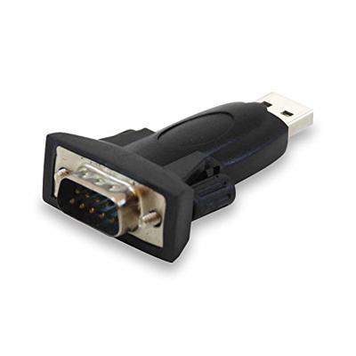 Equip 133382 usb type a to serial rs232 db9 adapter, usb a, rs-232, black