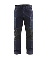 Blåkläder Service werkbroek denim stretch 14591142 | Marineblauw/Zwart | Maat 44 - 7330509485873 - thumbnail
