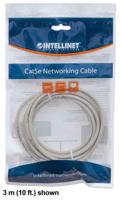 Intellinet 340427 RJ45 Netwerkkabel, patchkabel CAT 6 U/UTP 0.50 m Grijs 1 stuk(s) - thumbnail