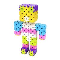 Meli basic roze bouwblokken, 150dlg. - thumbnail