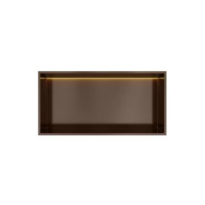 Hotbath &MORE Inbouwnis 30x60x10cm met LED IP44 Tuscan Bronze