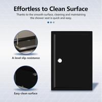 Douchebak rechthoekig 70x100 cm ABS zwart - thumbnail