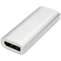 Digitus DS-55524 DisplayPort Adapter [1x DisplayPort bus - 1x DisplayPort bus] Zilver 4K UHD - thumbnail