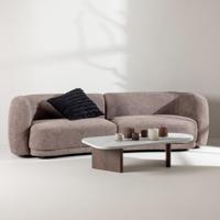 Nohr 3-zits Bank 'Macrina' Organisch, Bouclé, 268cm, kleur Bruin - thumbnail