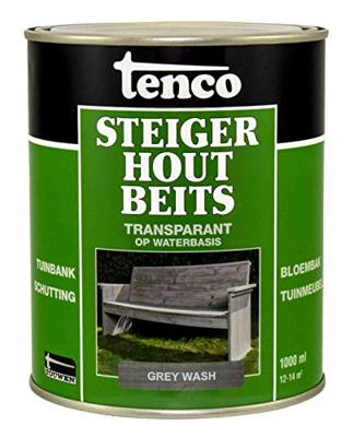 Steigerhoutbeits grey wash 1l verf/beits Tenco - Tenco Steigerhoutbeits grey wash 1l verf/beits Tenco - Tenco