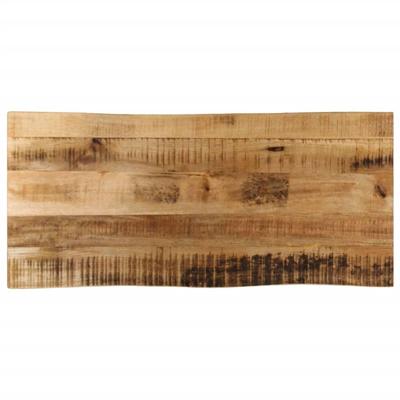 Tafelblad met natuurlijke rand 100x40x3,8 cm massief mangohout