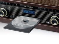 Muse MT-115DAB - Vintage muziekcenter met DAB+, radio, CD- platenspeler en Bluetooth - thumbnail