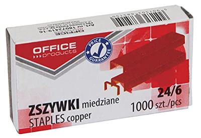 OFFICE products nietjes 24-6, verkoperd, doos van 1000 stuks